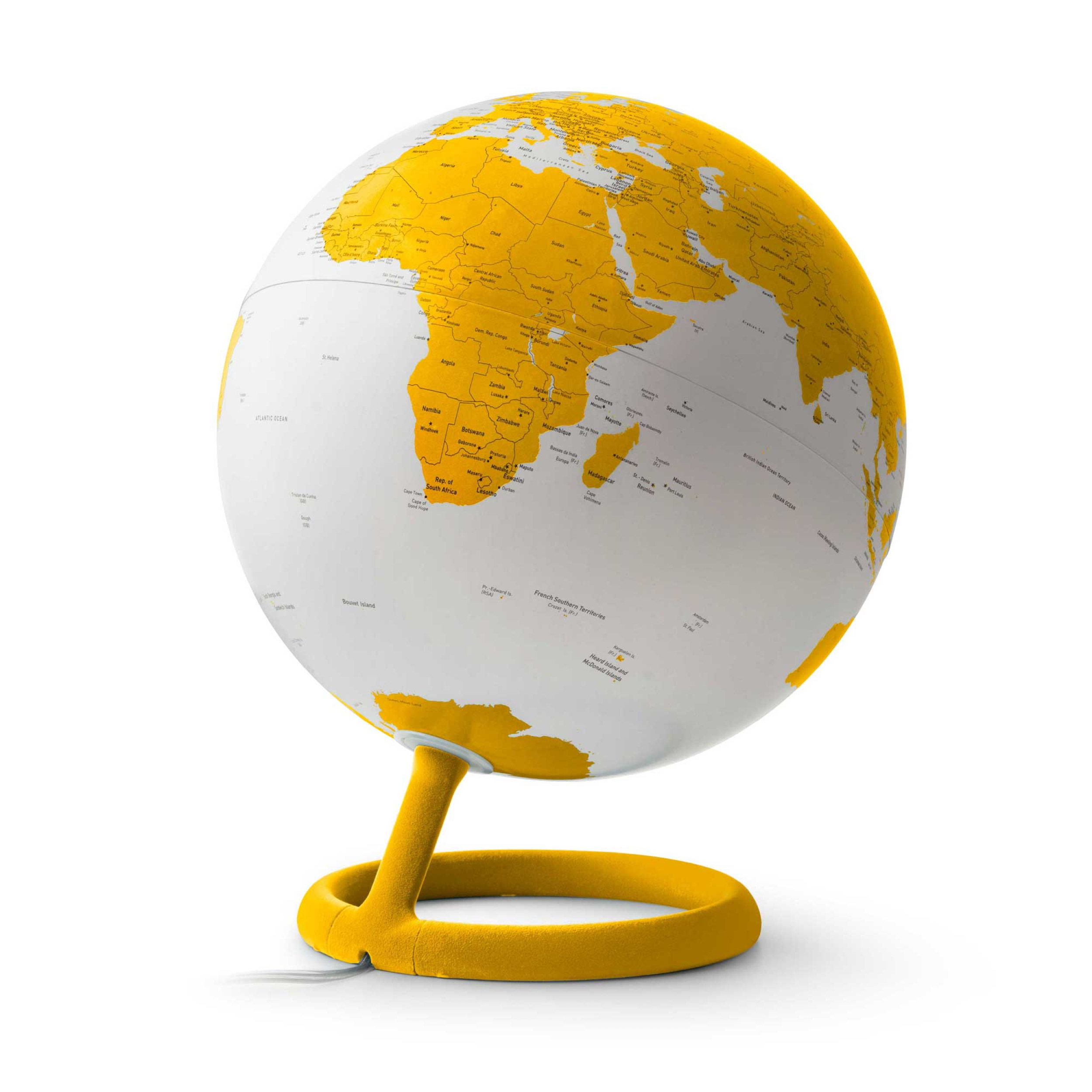 Design-Leuchtglobus Atmosphere EVOLVE VELVET yellow AMBRA